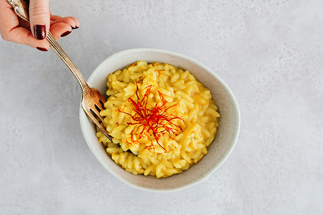 Il percorso compiuto del risotto alla milanese