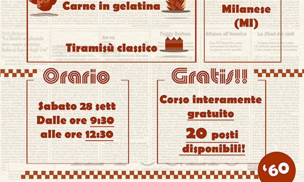 Nuovi workshop teorici gratuiti, dagli anni 60 ai 2000