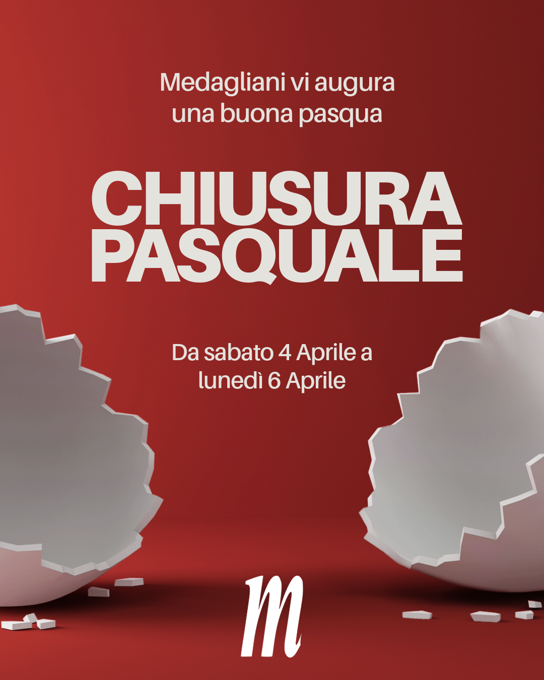 Chiusura Pasquale 2026