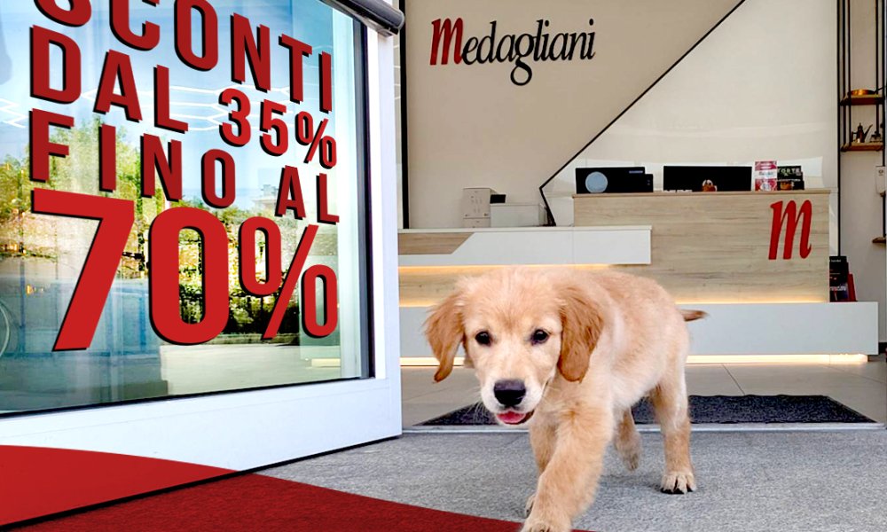 Saldi in Medagliani dal 1 Luglio sulla merce esposta!